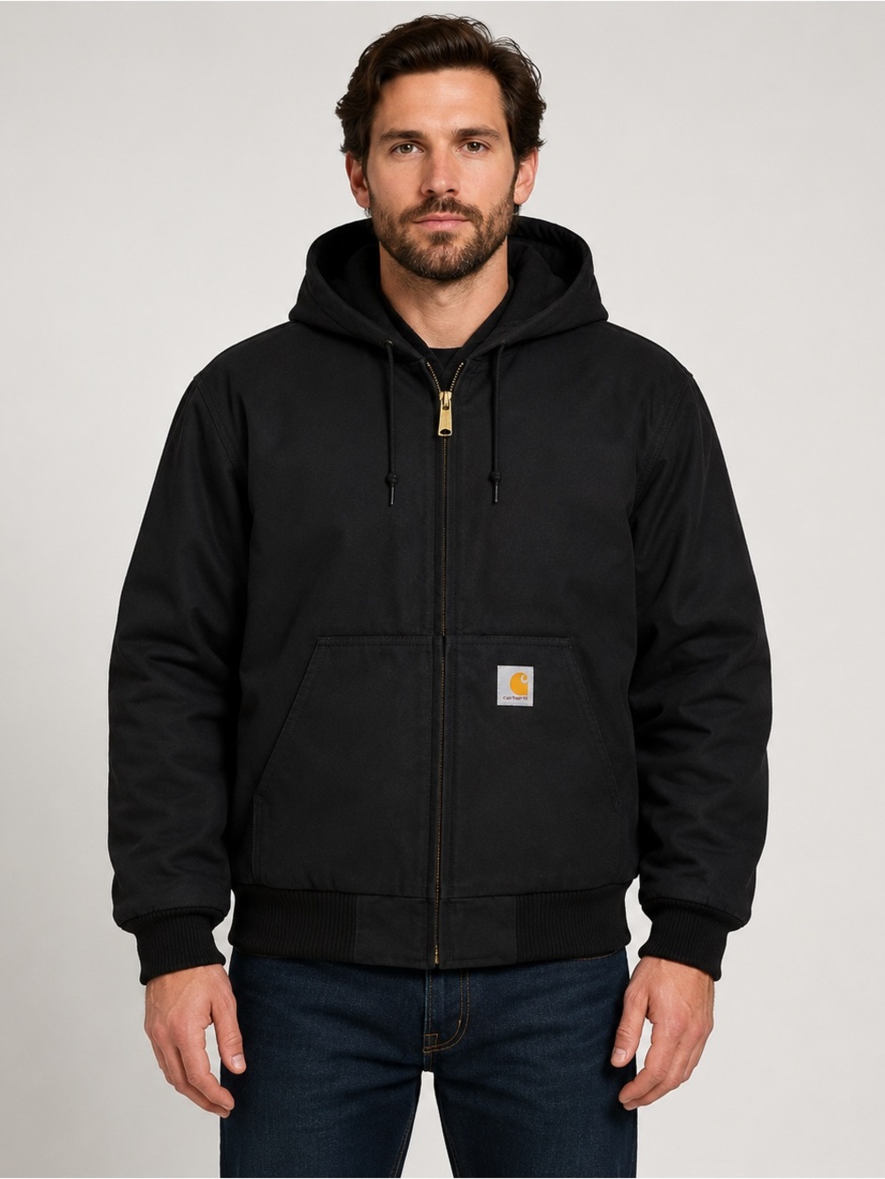 Carhartt Iconic J140 Firm Duck Active Jac in black